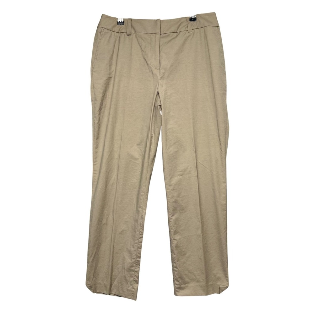 Pendleton Womens Straight Leg Pants Size 10 Khaki Stretch Relaxed‎ Office Career